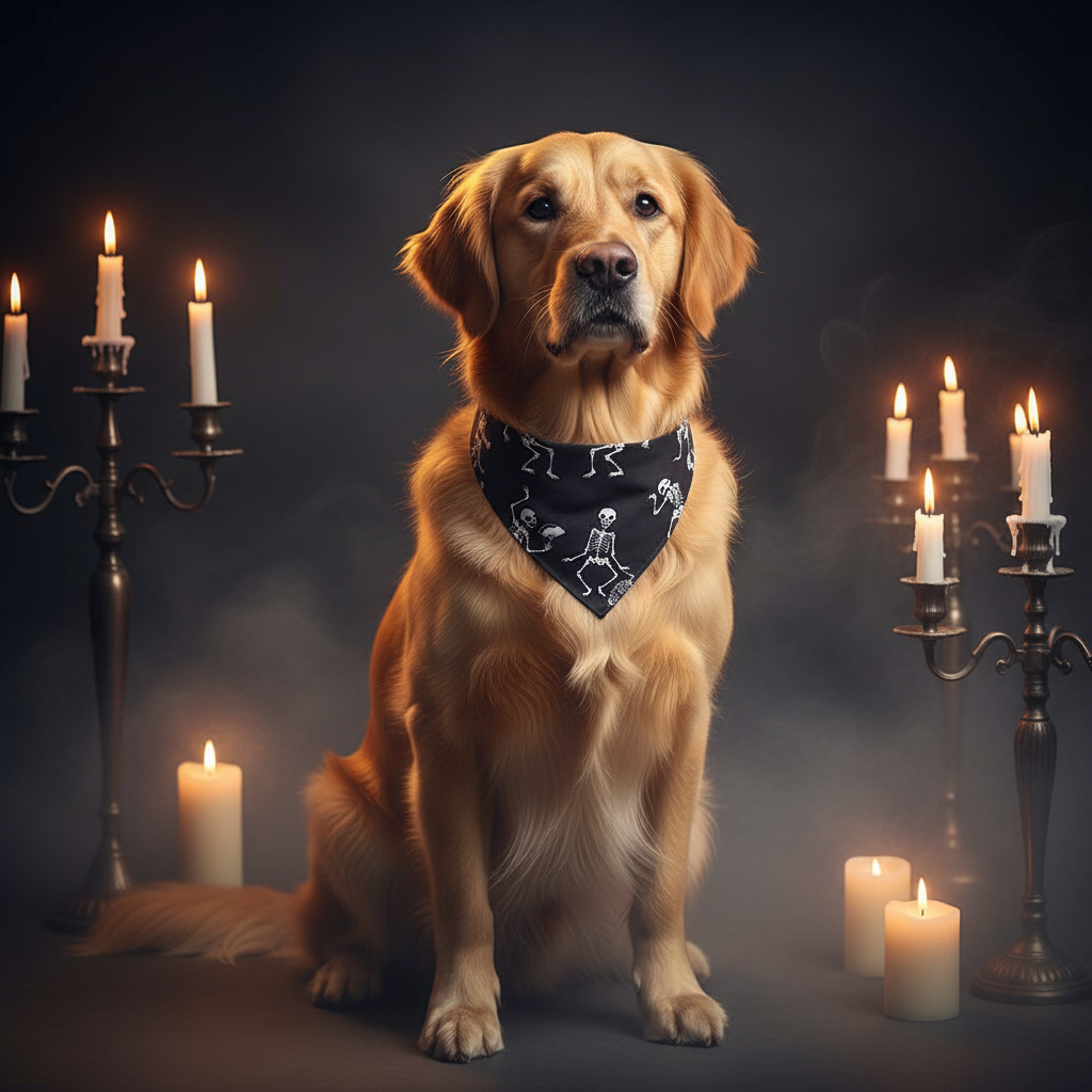 Bandana fantômes & crânes Halloween — Chien | PitchPatte