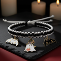 Collier tressé blanc premium