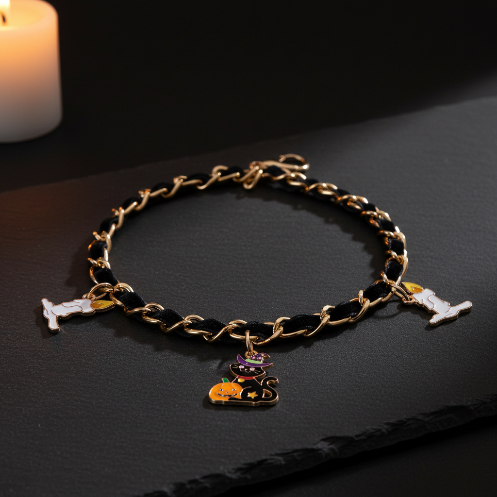 Collier velours flat lay premium