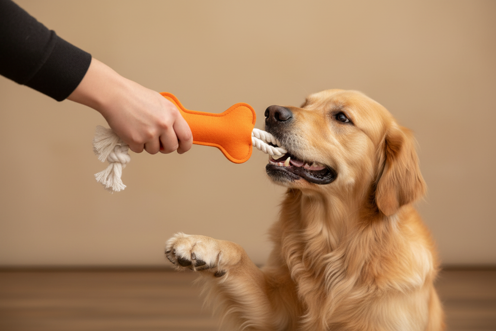 Jouet os humain et chien
