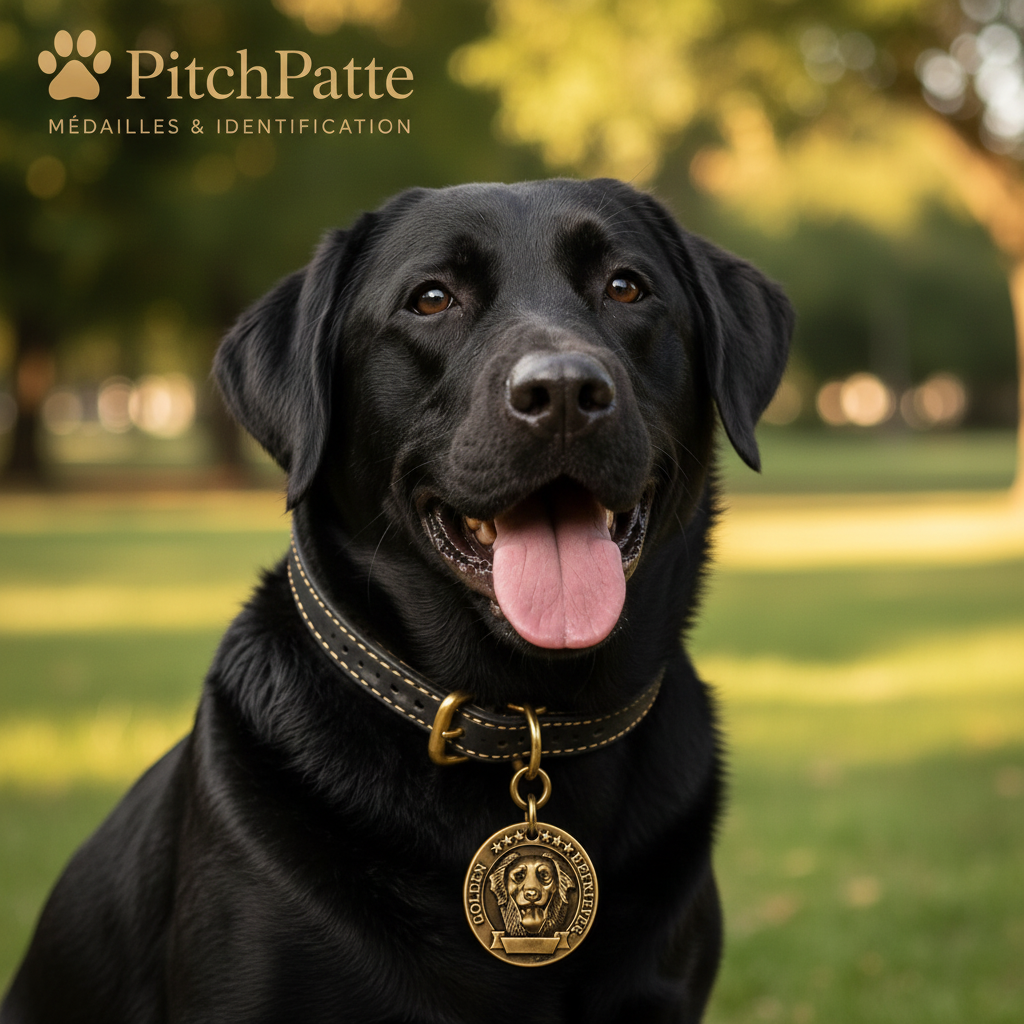 Labrador avec médaille