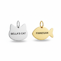 Médaille chat fond blanc