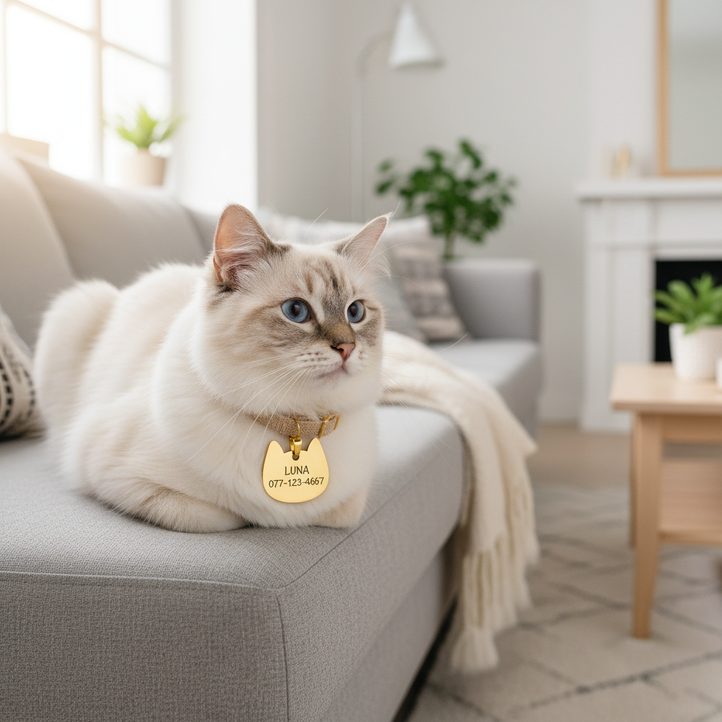 Médaille chat lifestyle