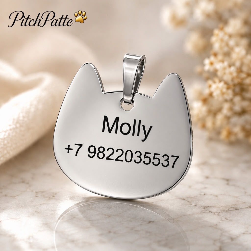 Médaille personnalisée pour chat — Gravée avec amour | PitchPatte